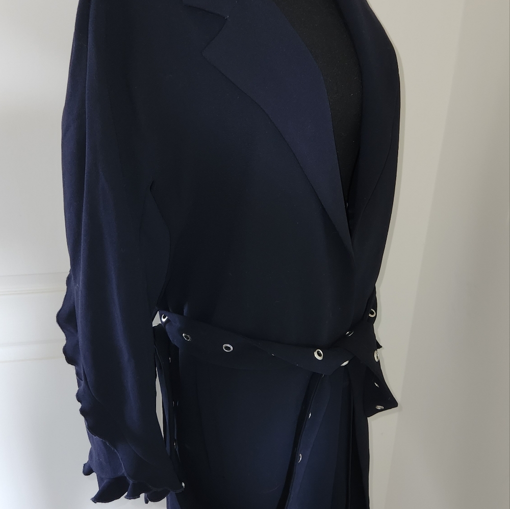 ZARA BLUE TRENCH COAT !! - Picture 9 of 13